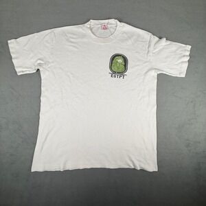 Vintage Egypt Souvenir T Shirt Pharaoh Graphic Made in Egypt 100% Cotton Size L